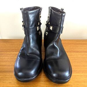 AGL Studded Boots 5 Moto Rock Rebel Punk Grunge Whimsigoth Dark Academia Boho